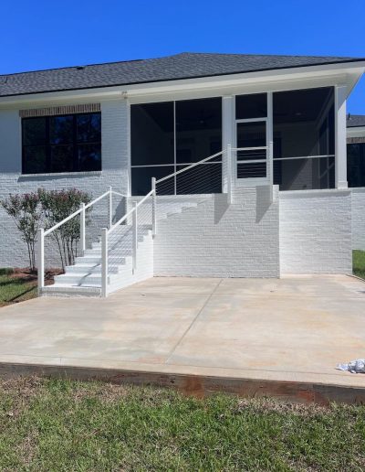 Screened in porch installed by Door and Gutter Pro in Mobile Alabama